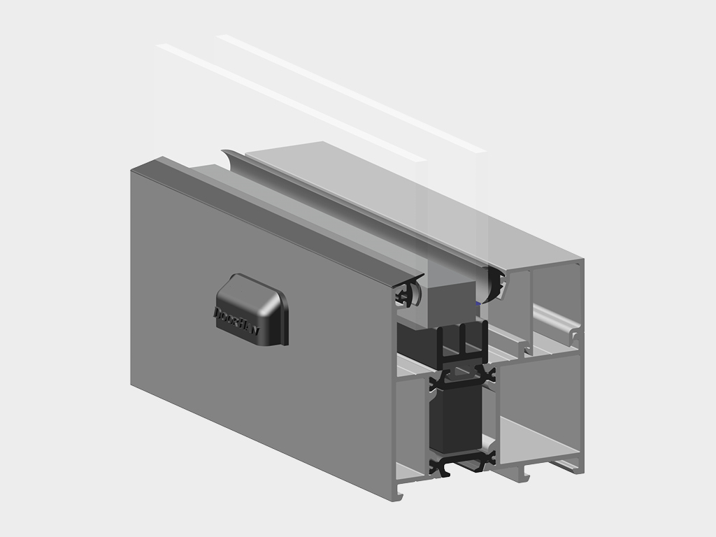 Вспенeнная вставка в профиль позволяет улучшить уровень теплоизоляции конструкции.